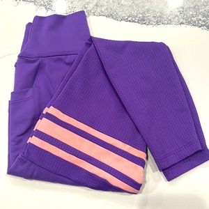 Bombshell Sportswear Perform Thigh Highs & Synergy Bra Royal Purple Leggings S L